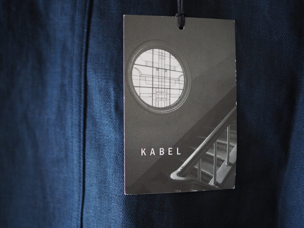 KABELのインディゴリネン・ダブルブレストワークジャケット | シフクノ
