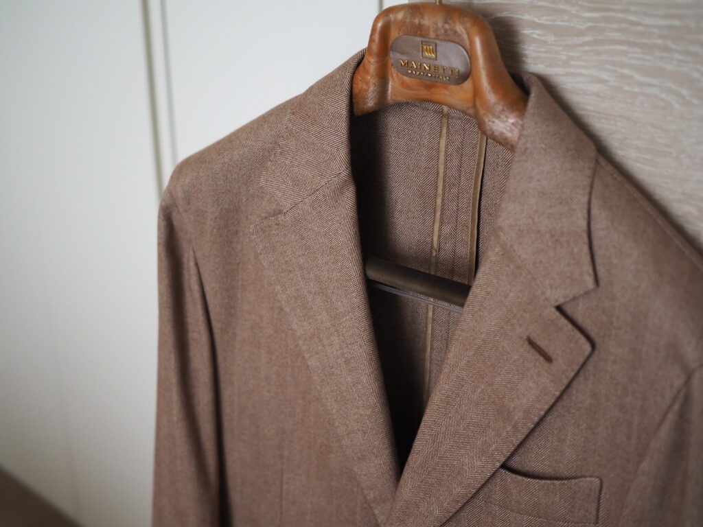 ラルディーニCARUSO “ZERO”Jacket / へリンボーン /BROWN /48 ...